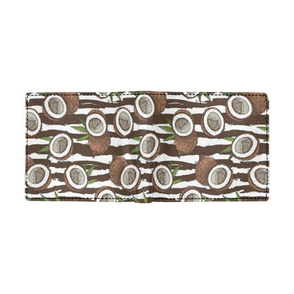 Coconut Pattern Print Design CN04 Men's ID Card Wallet