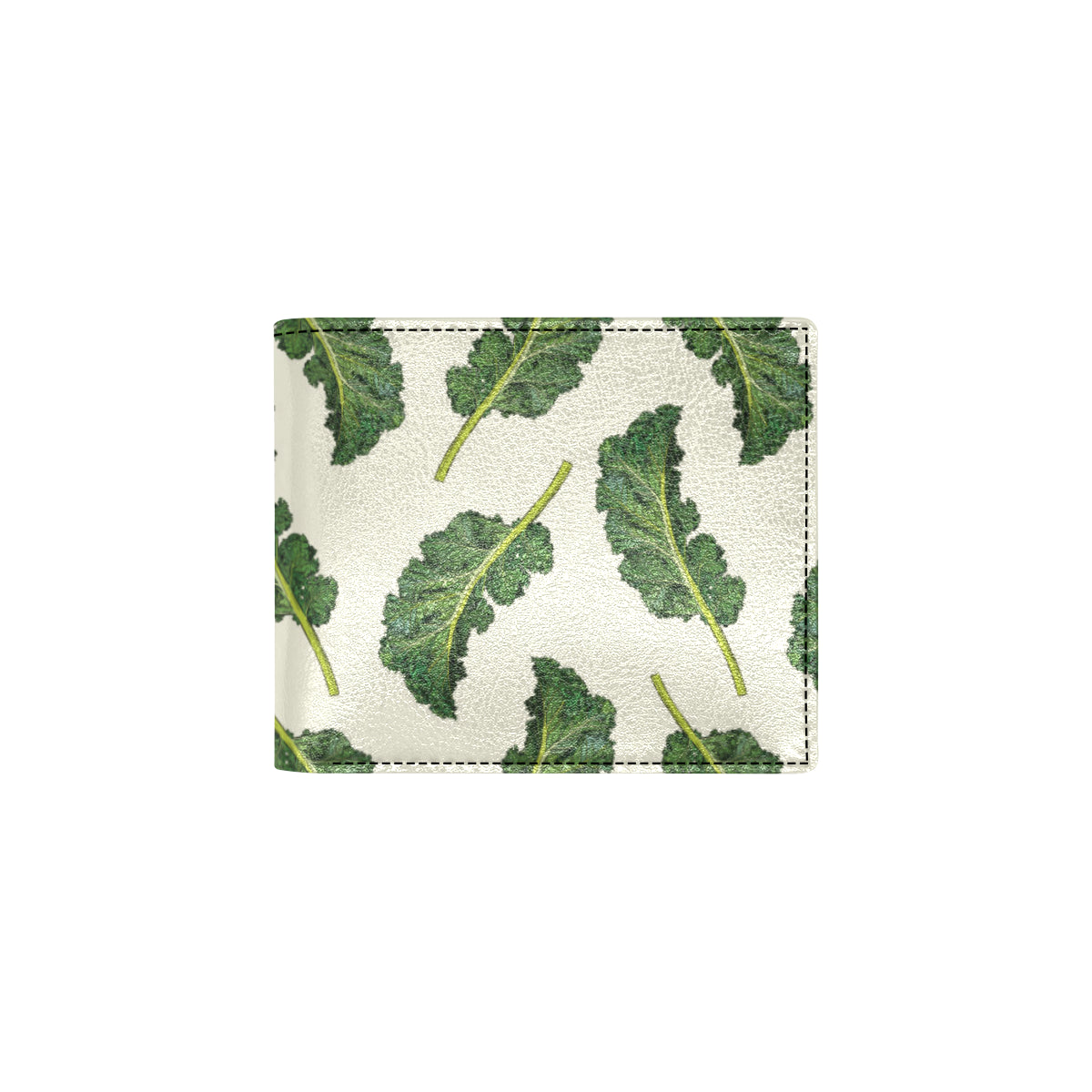 Kale Pattern Print Design 03 Men's ID Card Wallet