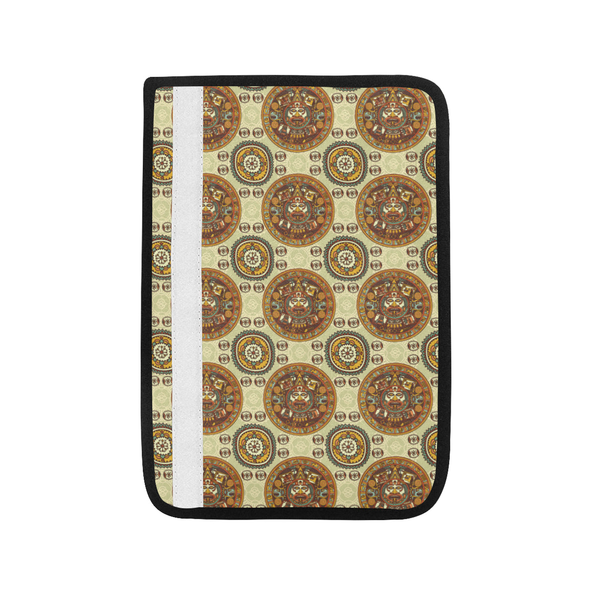 Calendar Aztec Themed Print Pattern Car Seat Belt Cover