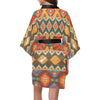 Native Pattern Print Design A01 Women's Short Kimono