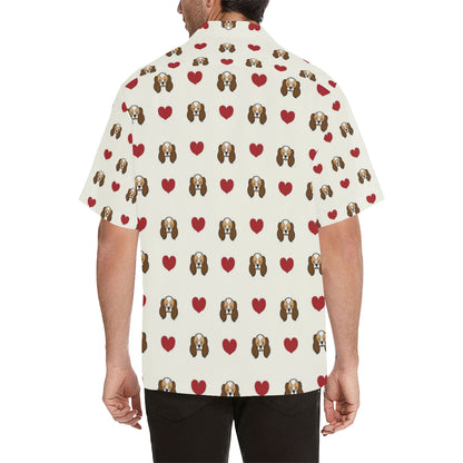 Cavalier King Charles Spaniels Pattern Print Desig Men's Hawaiian Shirt