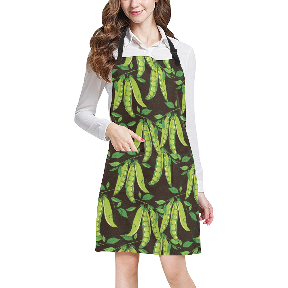 Peas Pattern Print Design A03 Apron with Pocket
