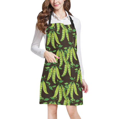 Peas Pattern Print Design A03 Apron with Pocket