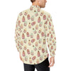 Cupcake Pattern Print Design 04 Men's Long Sleeve Shirt