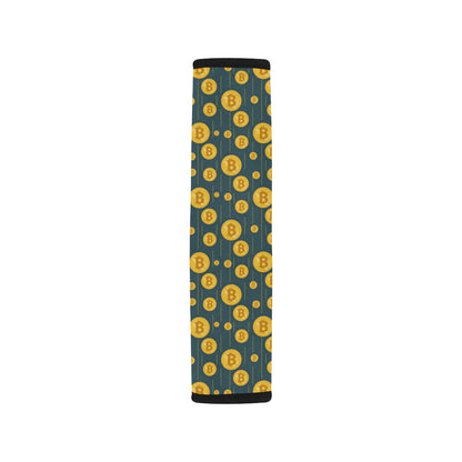 Bitcoin Pattern Print Design 01 Car Seat Belt Cover