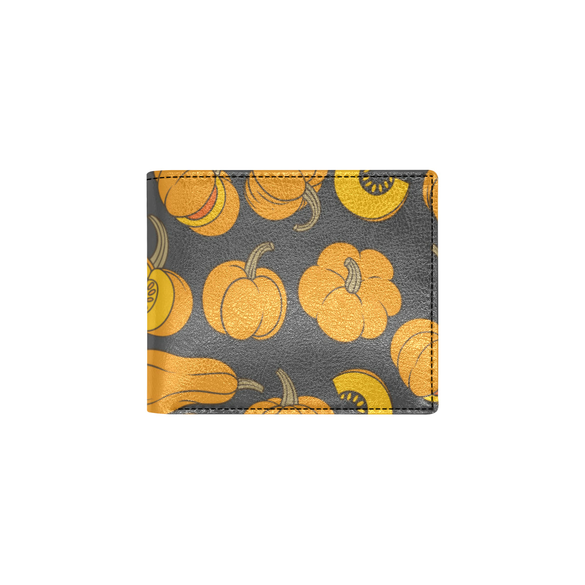 Pumpkin Pattern Print Design A03 Men's ID Card Wallet