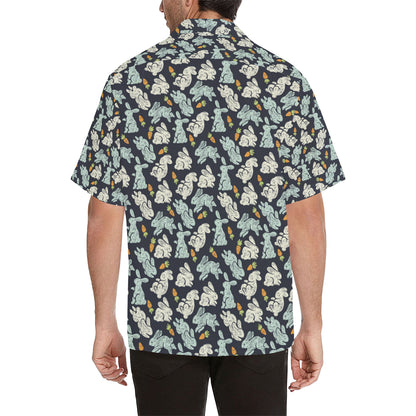 Bunny Pattern Print Design 04 Men's Hawaiian Shirt