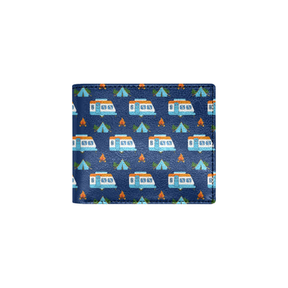 Camper Pattern Camping Themed No 3 Print Men's ID Card Wallet