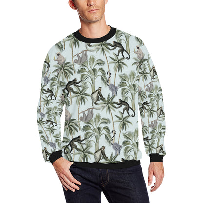 Rainforest Pattern Print Design RF04 Men Long Sleeve Sweatshirt