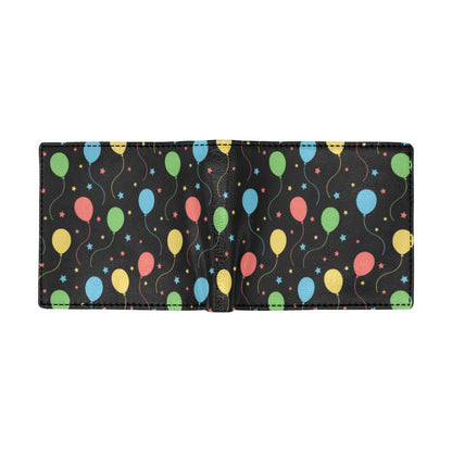 Ballon Colorful Pattern Print Design 04 Men's ID Card Wallet