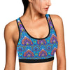 lotus Boho Pattern Print Design LO010 Sports Bra