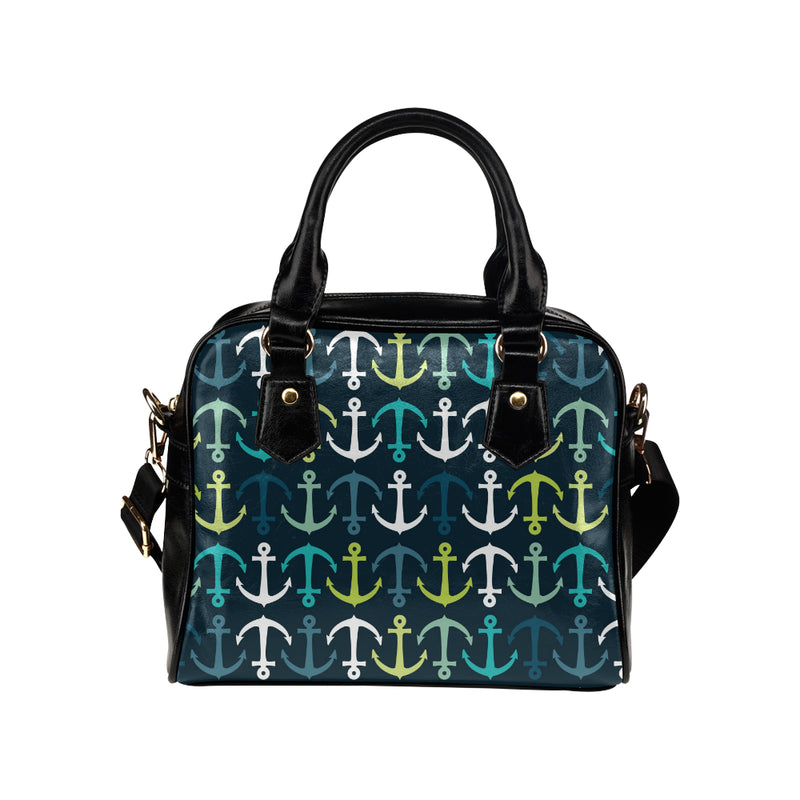 Anchor Pattern Print Design 03 Shoulder Handbag