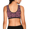 Cheetah Pink Pattern Print Design 01 Sports Bra