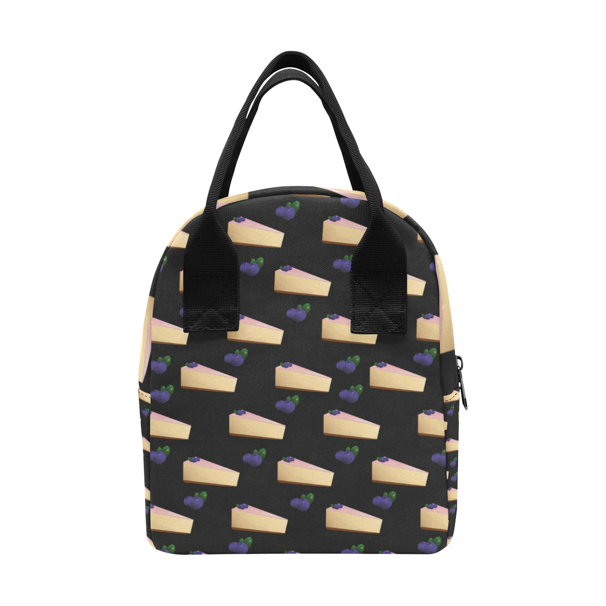 Cheesecake blueberry Pattern Print Design CK01 Insulated Lunch Bag