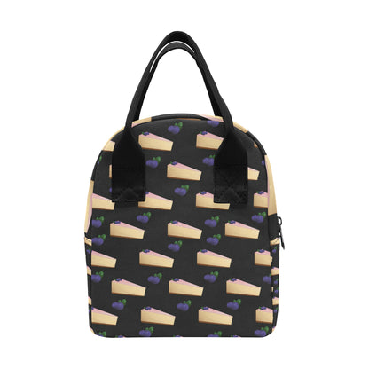 Cheesecake blueberry Pattern Print Design CK01 Insulated Lunch Bag