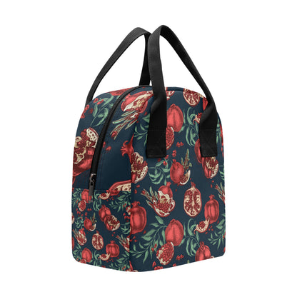 Pomegranate Pattern Print Design PG04 Insulated Lunch Bag