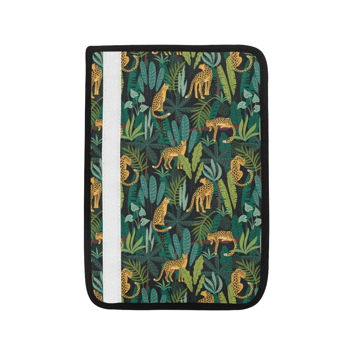 Jaguar Jungle Pattern Print Design 03 Car Seat Belt Cover