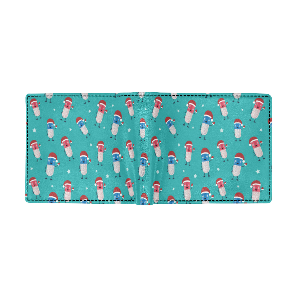 Pill Pattern Print Design A03 Men's ID Card Wallet