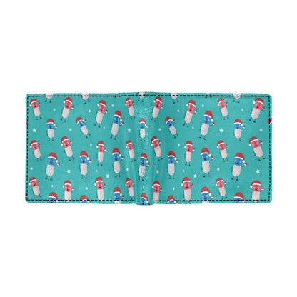 Pill Pattern Print Design A03 Men's ID Card Wallet