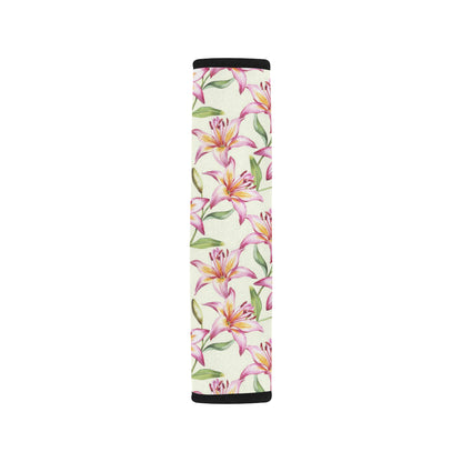 Lily Pattern Print Design LY011 Car Seat Belt Cover