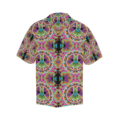 Peace Sign Pattern Print Design A03 Men's Hawaiian Shirt