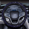Zodiac Pattern Design Print Steering Wheel Cover with Elastic Edge
