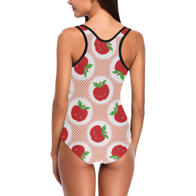 Apple Pattern Print Design AP08 Women Swimsuit