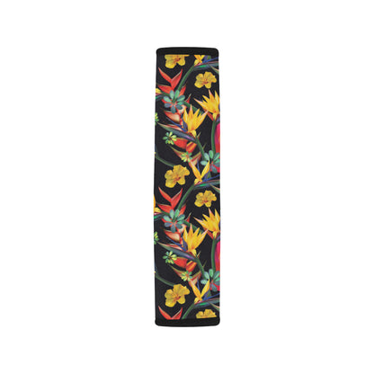 Bird Of Paradise Pattern Print Design BOP016 Car Seat Belt Cover