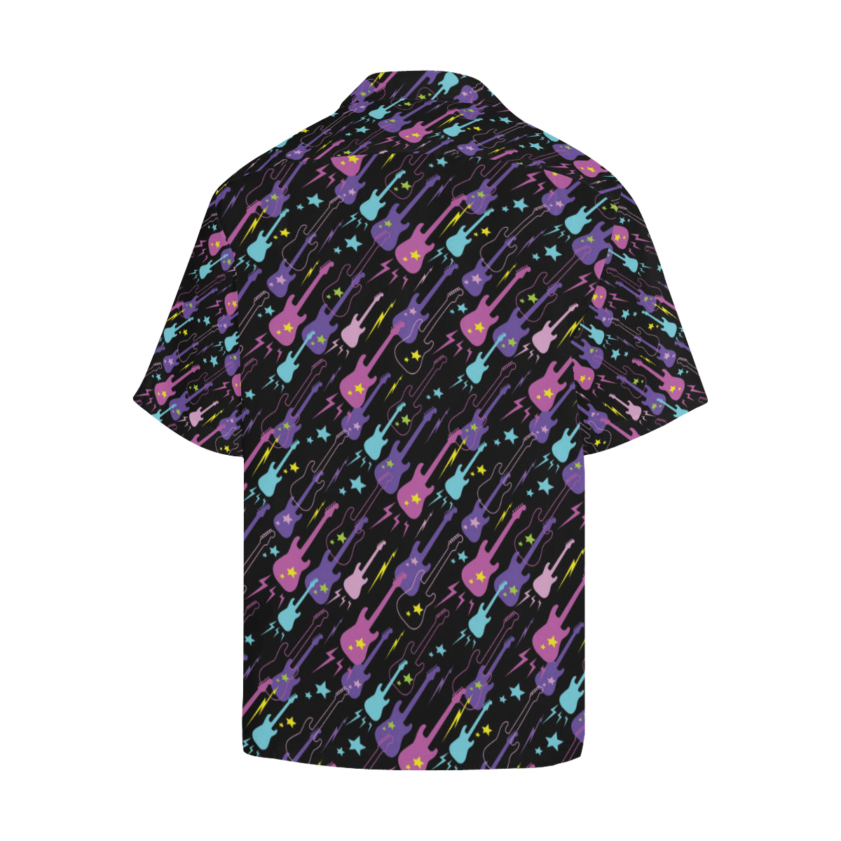 Electric Guitar Pattern Print Design 02 Men's Hawaiian Shirt