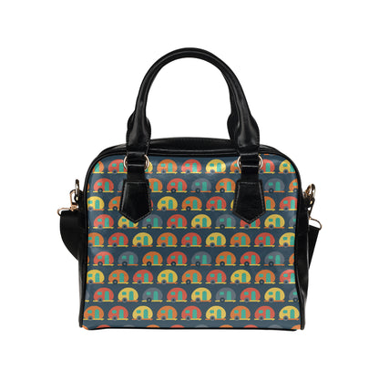 Camper Pattern Print Design 02 Shoulder Handbag