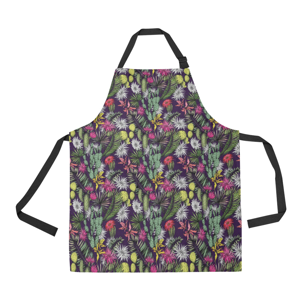 Cactus Pattern Print Design 08 Apron with Pocket