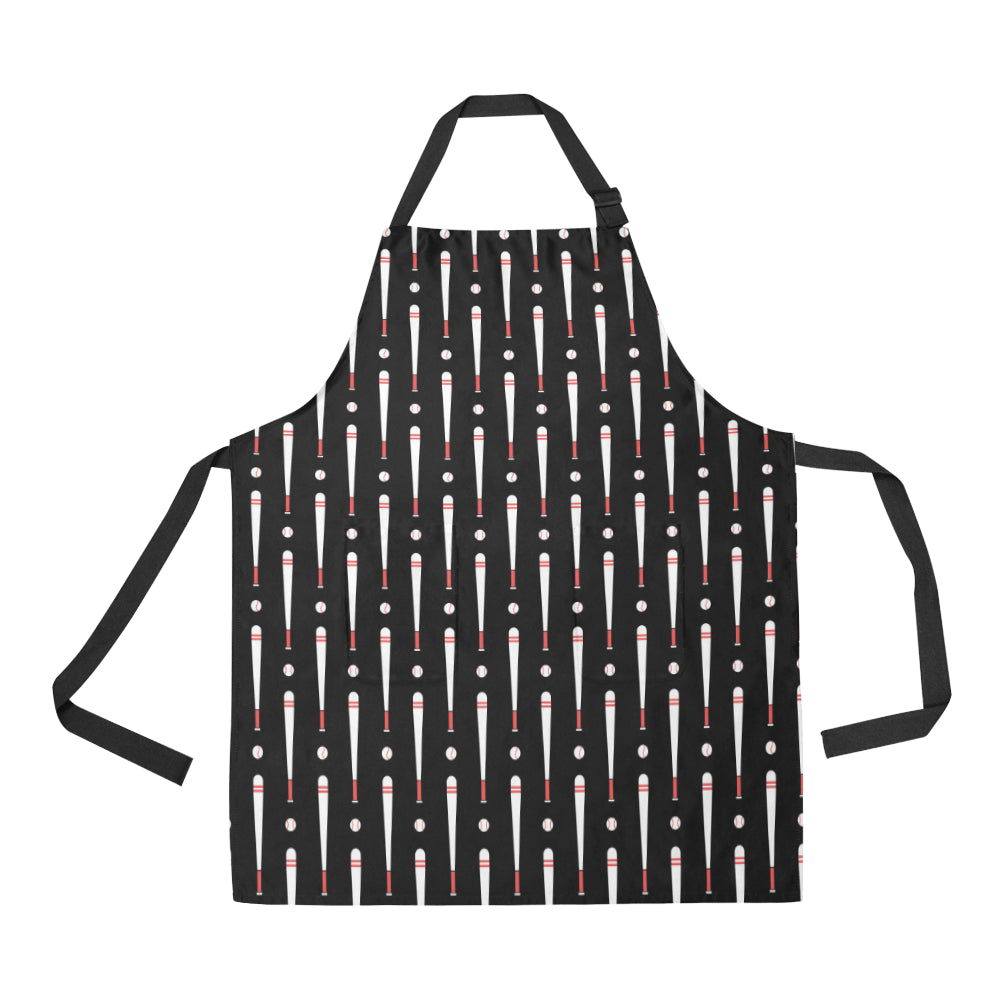 Baseball Pattern Print Design 03 Apron with Pocket