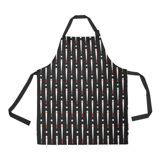 Baseball Pattern Print Design 03 Apron with Pocket
