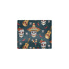 sugar skull Mexican Men's ID Card Wallet