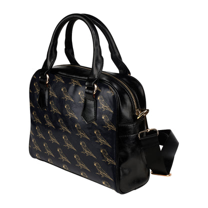 Parakeet Pattern Print Design A04 Shoulder Handbag