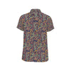 Bohemian Pattern Print Design 08 Men's Short Sleeve Button Up Shirt