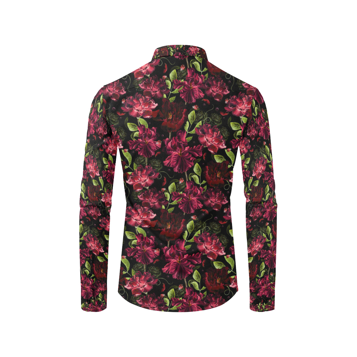 Iris Pattern Print Design IR03 Men's Long Sleeve Shirt