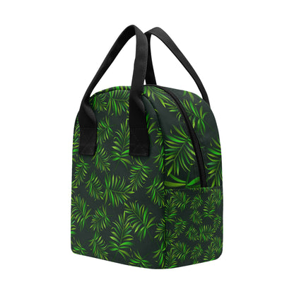 Rainforest Pattern Print Design RF03 Insulated Lunch Bag