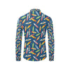 Surfboard Pattern Print Men's Long Sleeve Shirt