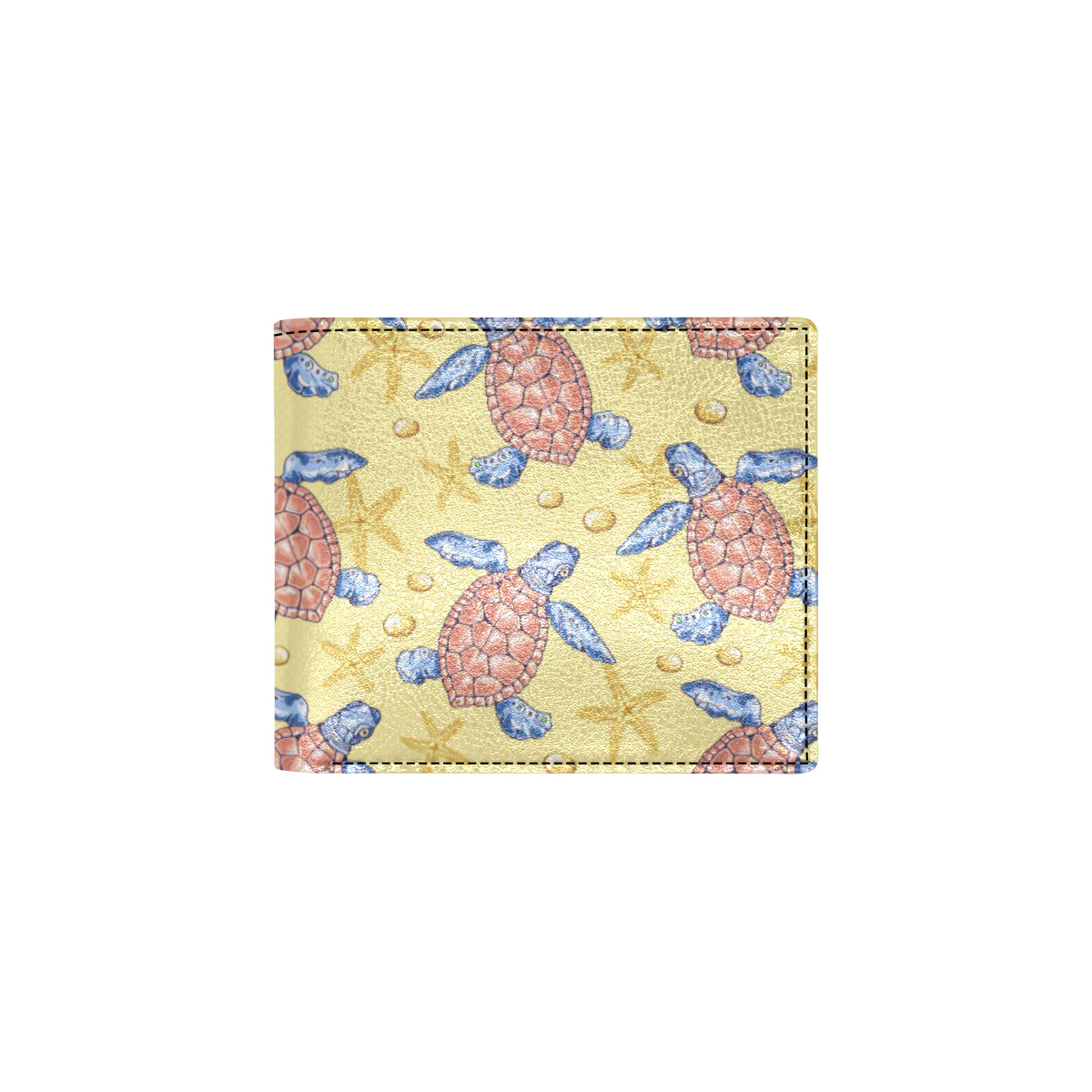 Sea Turtle Pattern Print Design T06 Men's ID Card Wallet