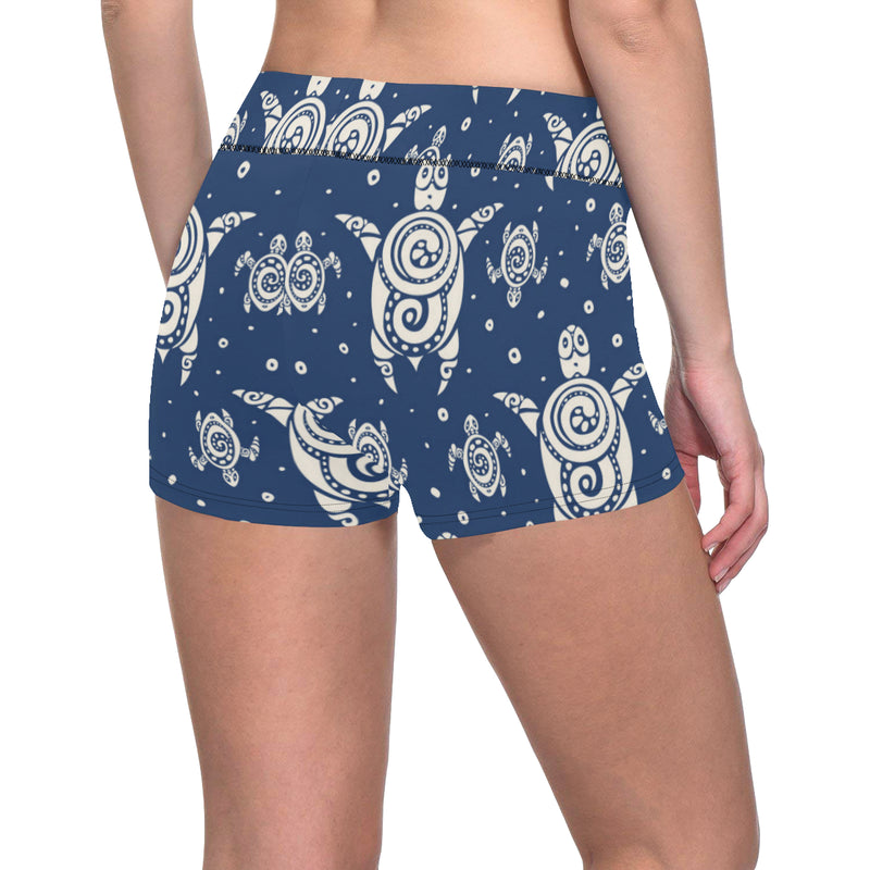 Sea Turtle Tribal Yoga Shorts