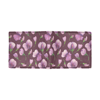Peony Pattern Print Design PE010 Men's ID Card Wallet