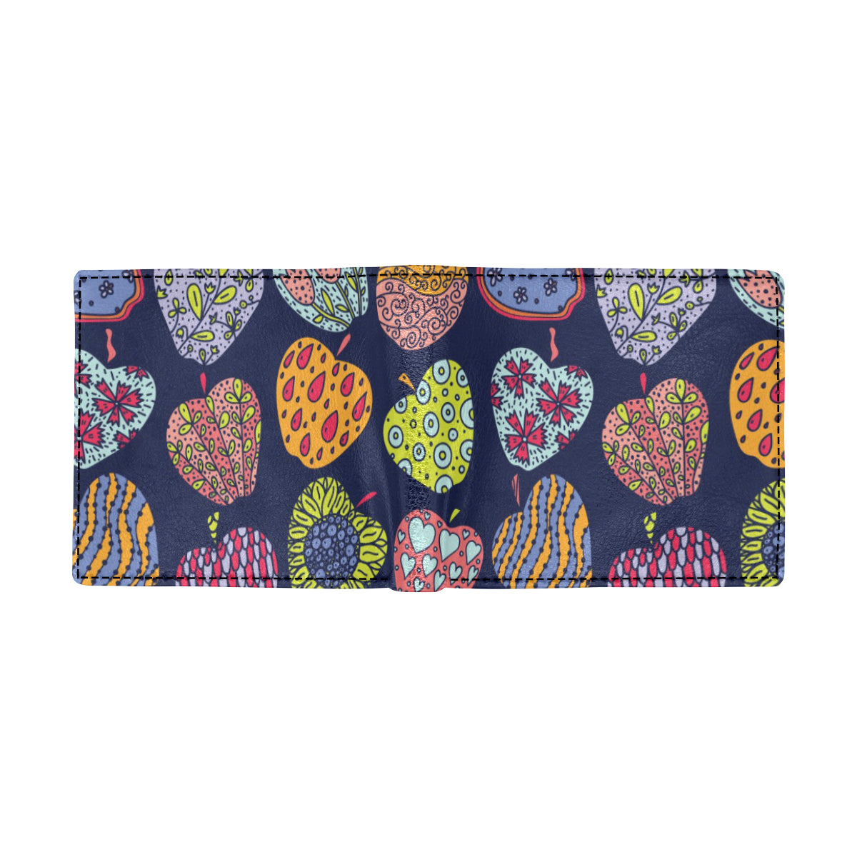 Apple Pattern Print Design AP05 Men's ID Card Wallet