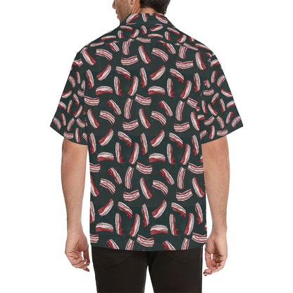 Bacon Pattern Print Design 02 Men's Hawaiian Shirt