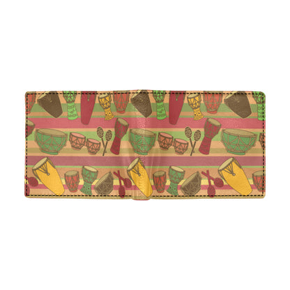 Percussion Pattern Print Design 01 Men's ID Card Wallet