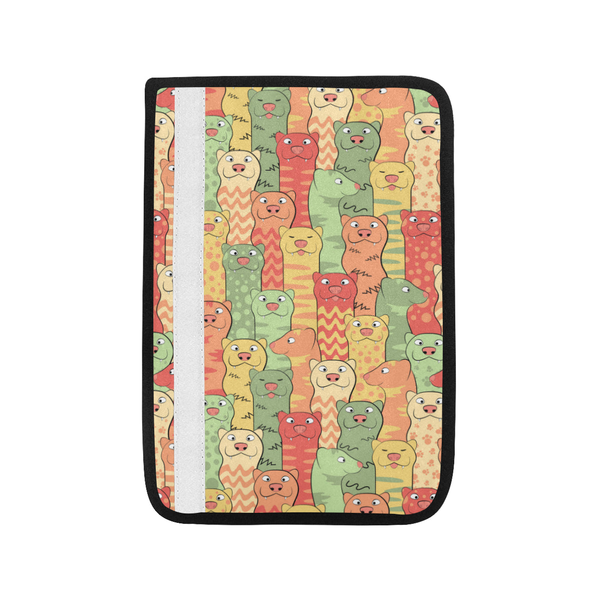 Ferret Pattern Print Design 01 Car Seat Belt Cover
