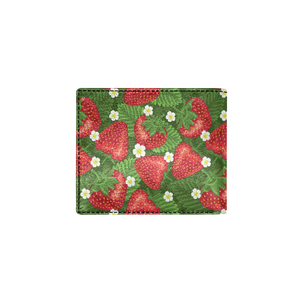 Strawberry Pattern Print Design SB05 Men's ID Card Wallet