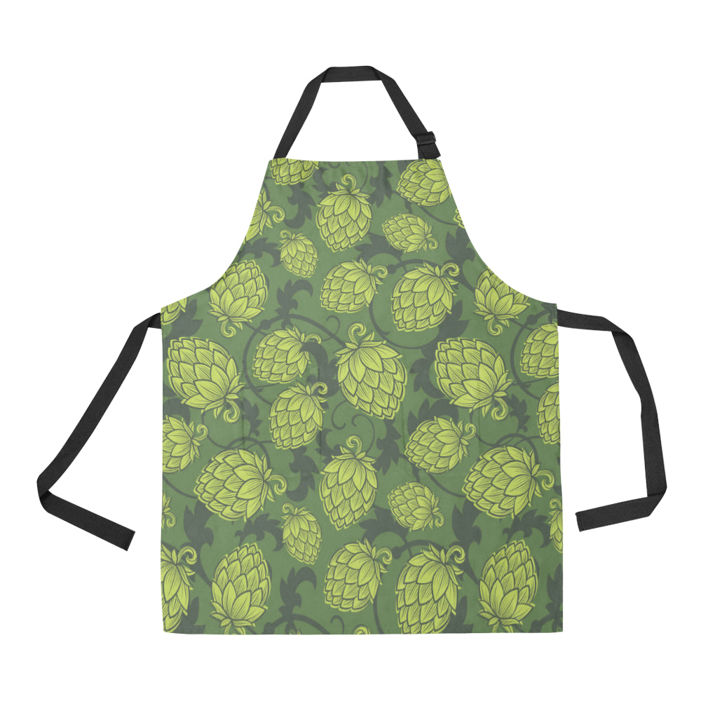Hope Pattern Print Design 02 Apron with Pocket