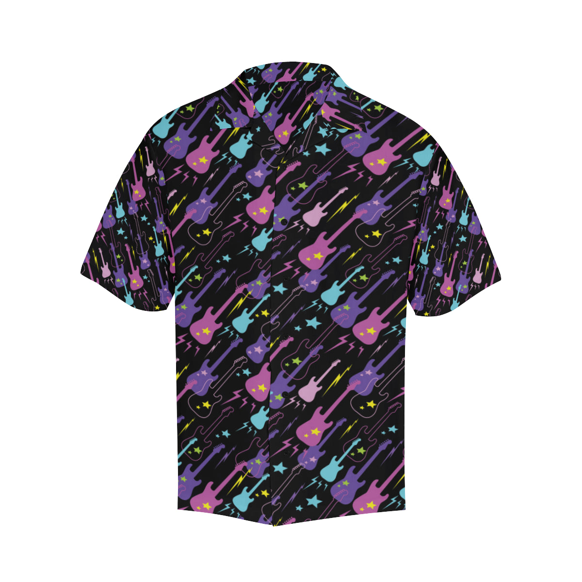 Electric Guitar Pattern Print Design 02 Men's Hawaiian Shirt
