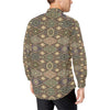 Mandala Motif Themed Design Print Men's Long Sleeve Shirt